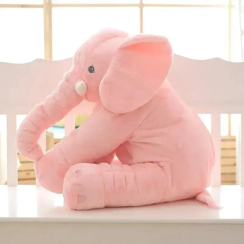 Elefante de peluche suave y cómodo de 40 cm/60 cm que acompaña al bebé dormido y que acompaña al niño a dormir con una almohada de piel de concha. Juguetes de peluche kawaii para bebés.