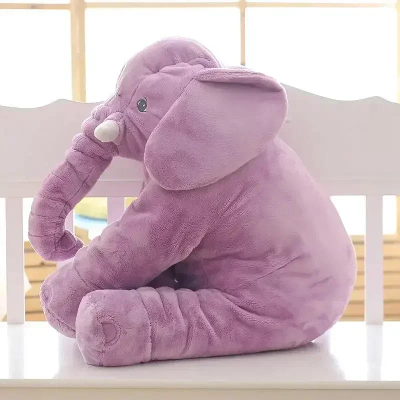 40cm/60cm Soft Comfort Elephant Plush Toy  Accompany Sleeping Baby Sleep Child Pillow Leather Shell Kawaii Plush Baby Toys