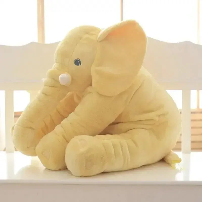 Elefante de peluche suave y cómodo de 40 cm/60 cm que acompaña al bebé dormido y que acompaña al niño a dormir con una almohada de piel de concha. Juguetes de peluche kawaii para bebés.