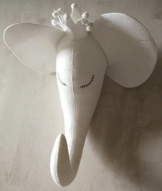 Animal Head Plush Decorations