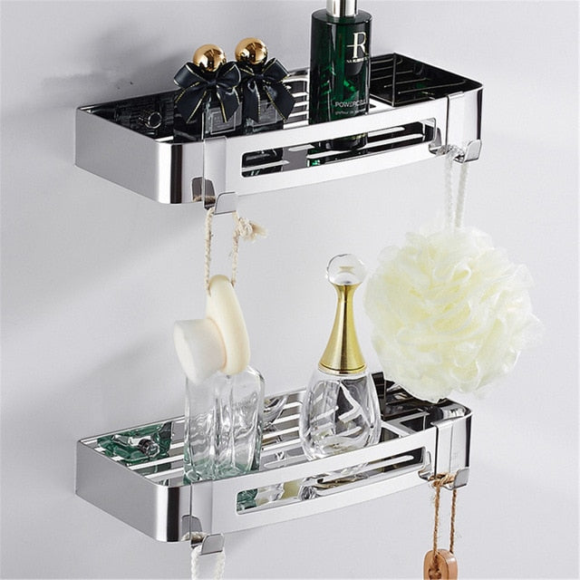 Steel Corner & Wall Bathroom Shelves