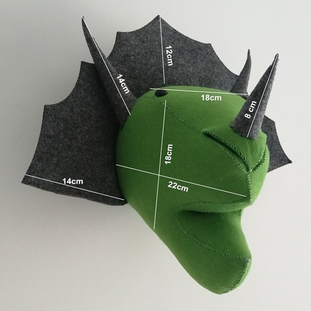 Animal Head Plush Decorations