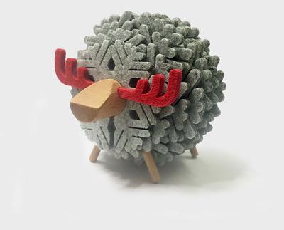 Wooden Sheep Felt Coasters