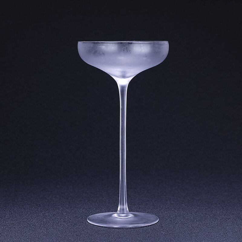 2Pc Tall Goblet Martini Glass