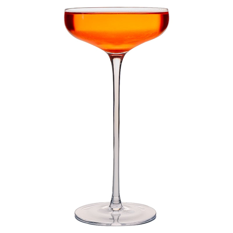 2Pc Tall Goblet Martini Glass