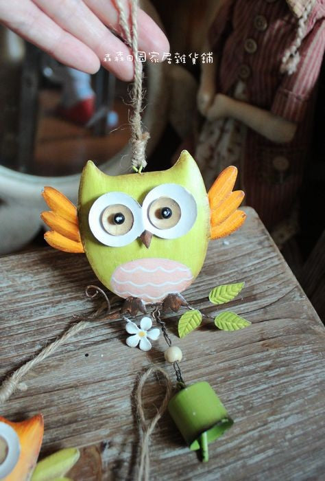 Children's Room Decor Metal Owl Wind Chimes