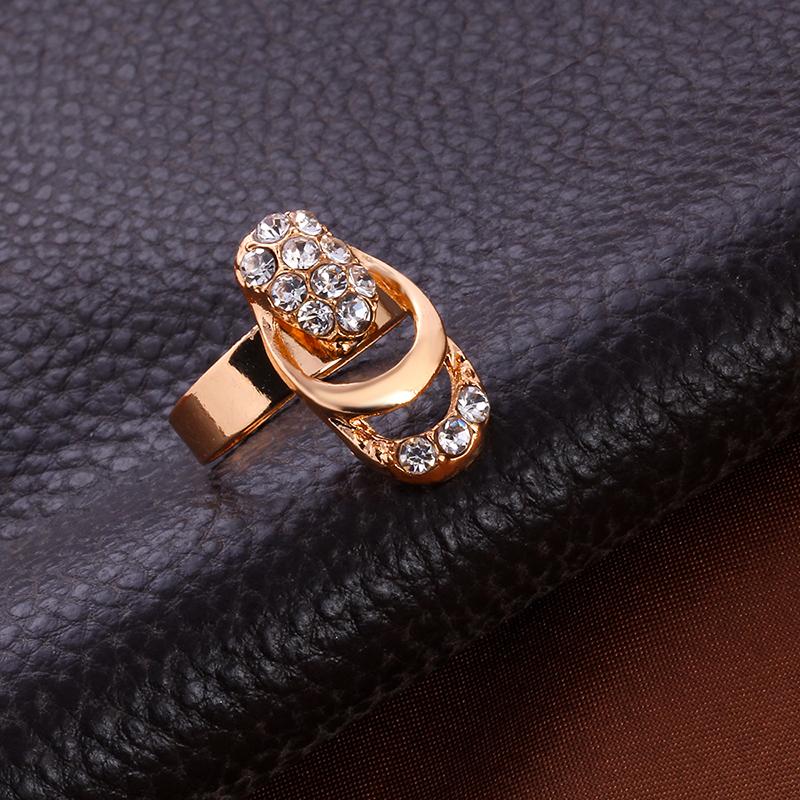 17KM Rose Gold Color Rhinestone Crystal jewelry Set