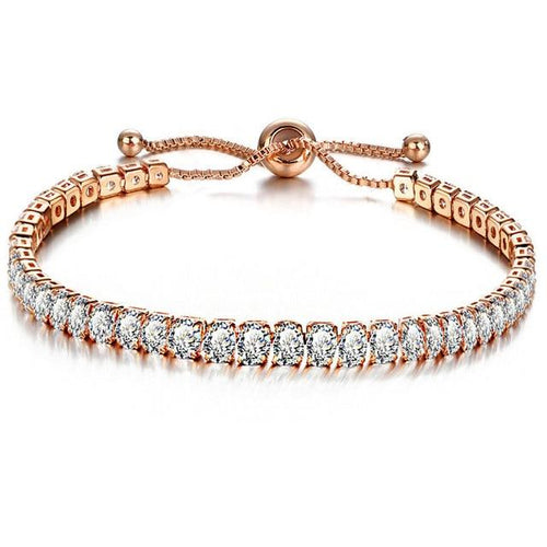 17KM Fashion Adjustable Cubic Zirconia Tennis Bracelet & Bangle