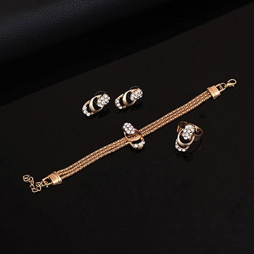 4Pcs Jewelry Set Evening Jewelry Set Party For Women's