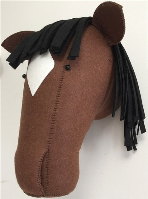 Animal Head Plush Decorations