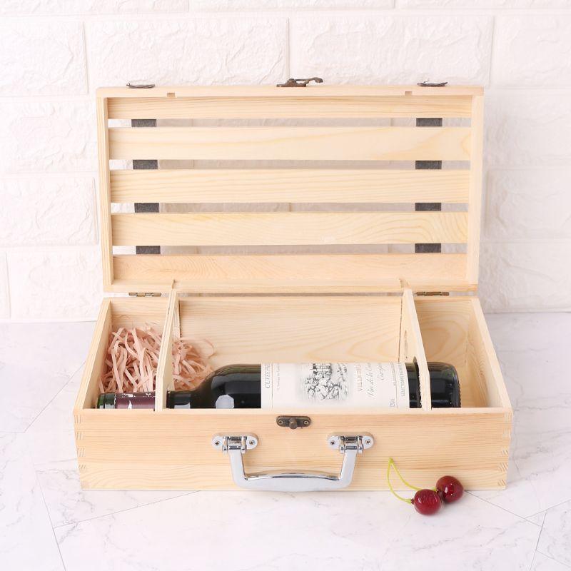 Vintage Wood Wine Bottle Crate